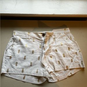 Gold Pineapple Shorts